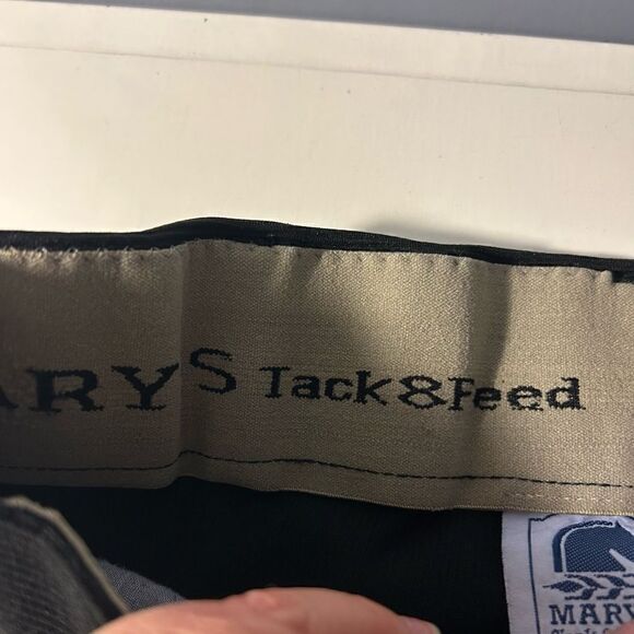 Marys Tack & Feed black ribb low rise wwb knee riding pants size 28 - Picture 6 of 12